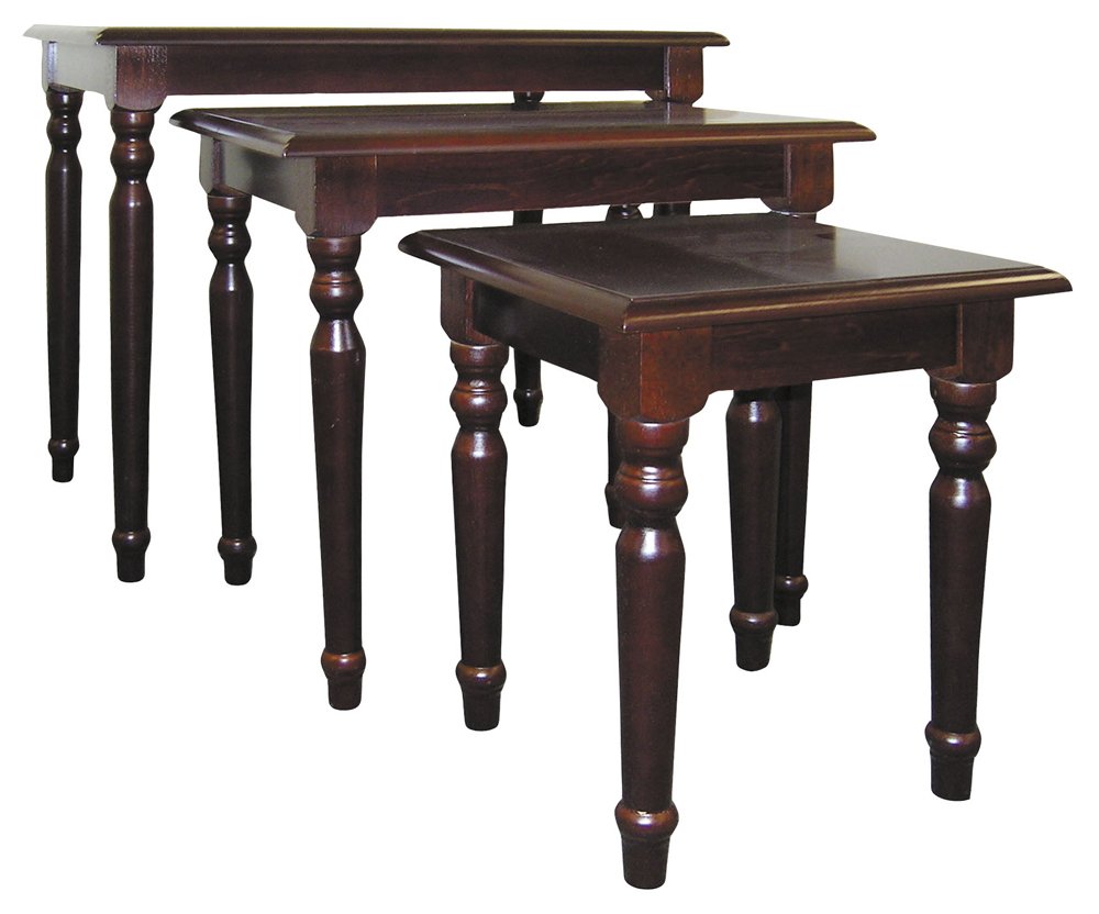 ORE International Cherry Nesting Tables