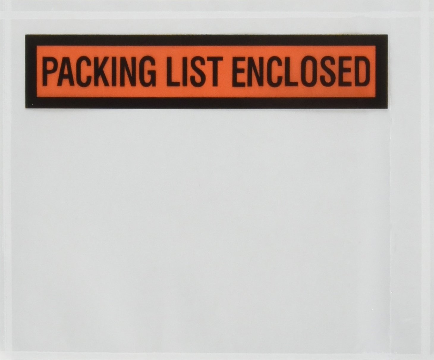 Sales4Less Packing List Envelopes 4.5'X5.5' Pouches Invoice Enclosed Adhesive Bags Pack Of 100, Clear Pl_100Pk