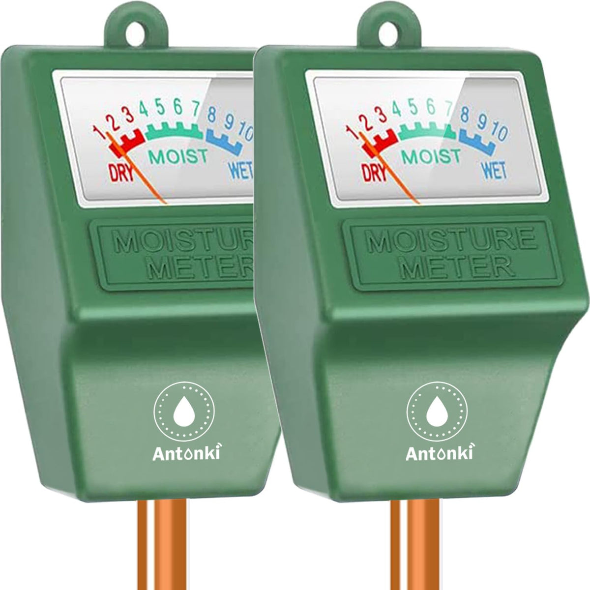 Antonki 2 Pack Plant Water Meter, Soil Moisture Meter, Soil Hygrometer Monitor, Soil Water Sensor Monitor Kit For Flower, Tree G