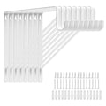 8 Pack Heavy Duty Closet Shelf & Rod Brackets 11 x 11 Inch, 300lbs Wall Mounted Closet Shelves Bracket with Rod Shelving Support