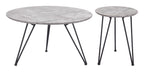Zuo Kerris Coffee Table Set Gray & Black