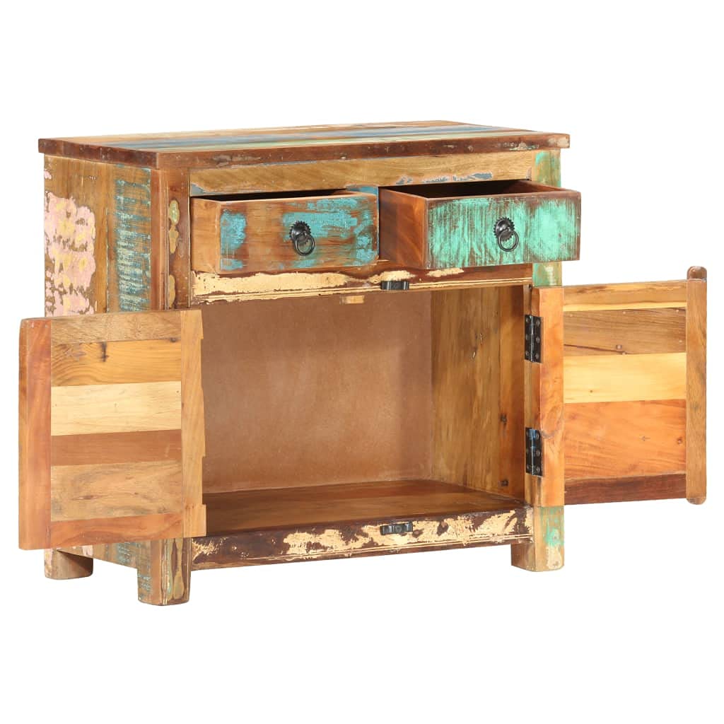 vidaXL Sideboard 27.6"x13.8"x25.6" Solid Reclaimed Wood