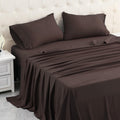 Micoral Full Bed Sheets Set, Soft Breathable Bedding Sheet Set, Sheets Set With 16'' Deep Pocket Design (4 Pieces, Full, Brown)