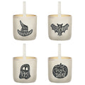 4 Pieces Halloween Waterproof Fabric Bucket - Trick or Treat Reusable Container, Goody Bags, Party Decoration, Candy Basket, Tot