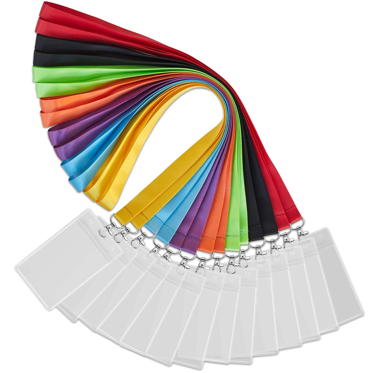 14 Pack Lanyard Youowo Cruise Lanyards With Id Card Badge Holder 7 Color Solid Color Durable Office Neck Id Lanyard Colored Keyc