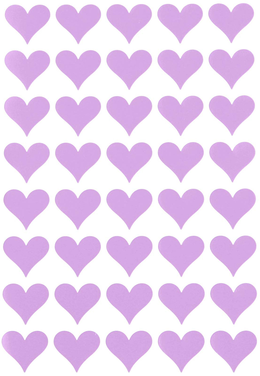 Royal Green 19Mm Heart Shape Pastel Purple Cute Valentine'S Sticker Crafting Seals Decorative Label 400 Pack