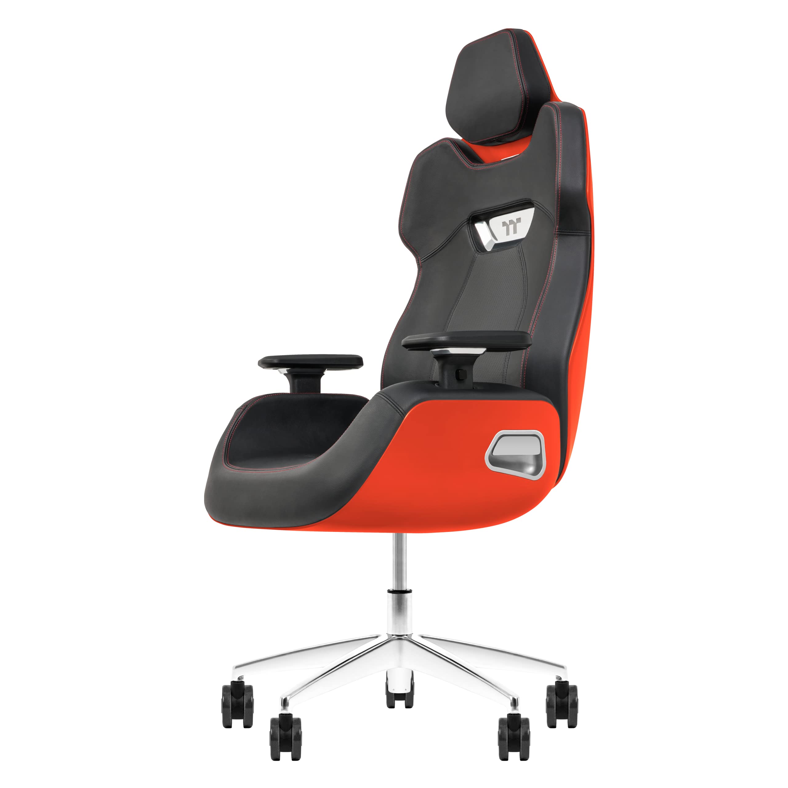 Thermaltake ARGENT E700 Real Leather Gaming Chair (Flaming Orange) Design by STUDIO FAPORSCHE, GGC-ARG-BRLFDL-01