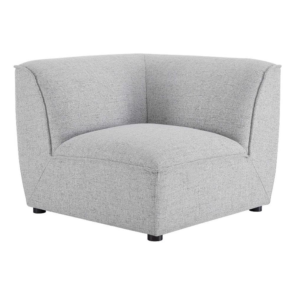 Modway Comprise Fabric Upholstered Sectional, Corner Chair, Light Gray