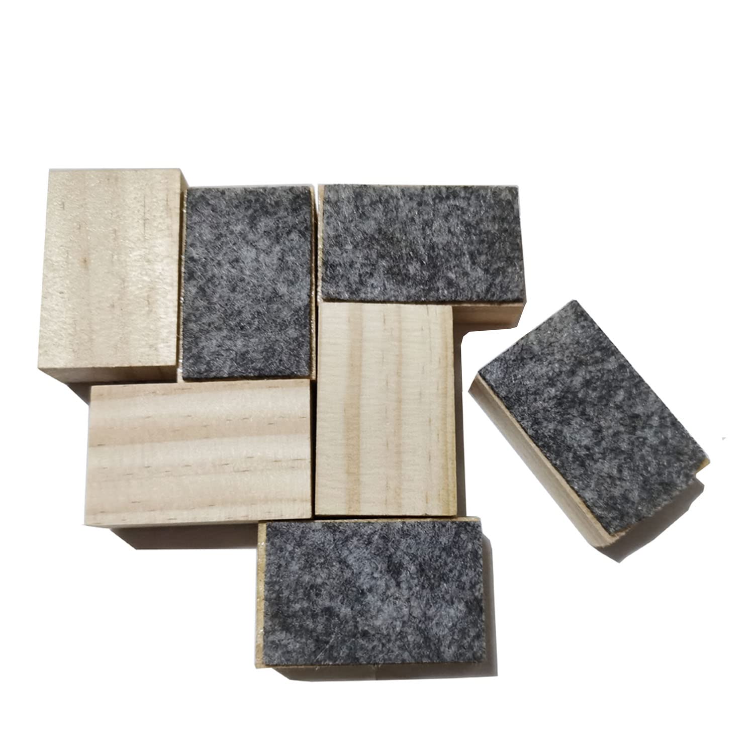 12 Pcs Mini Size Wood Felt Chalkboard Eraser Blackboard Chalk Eraser For Home Office School Classroom