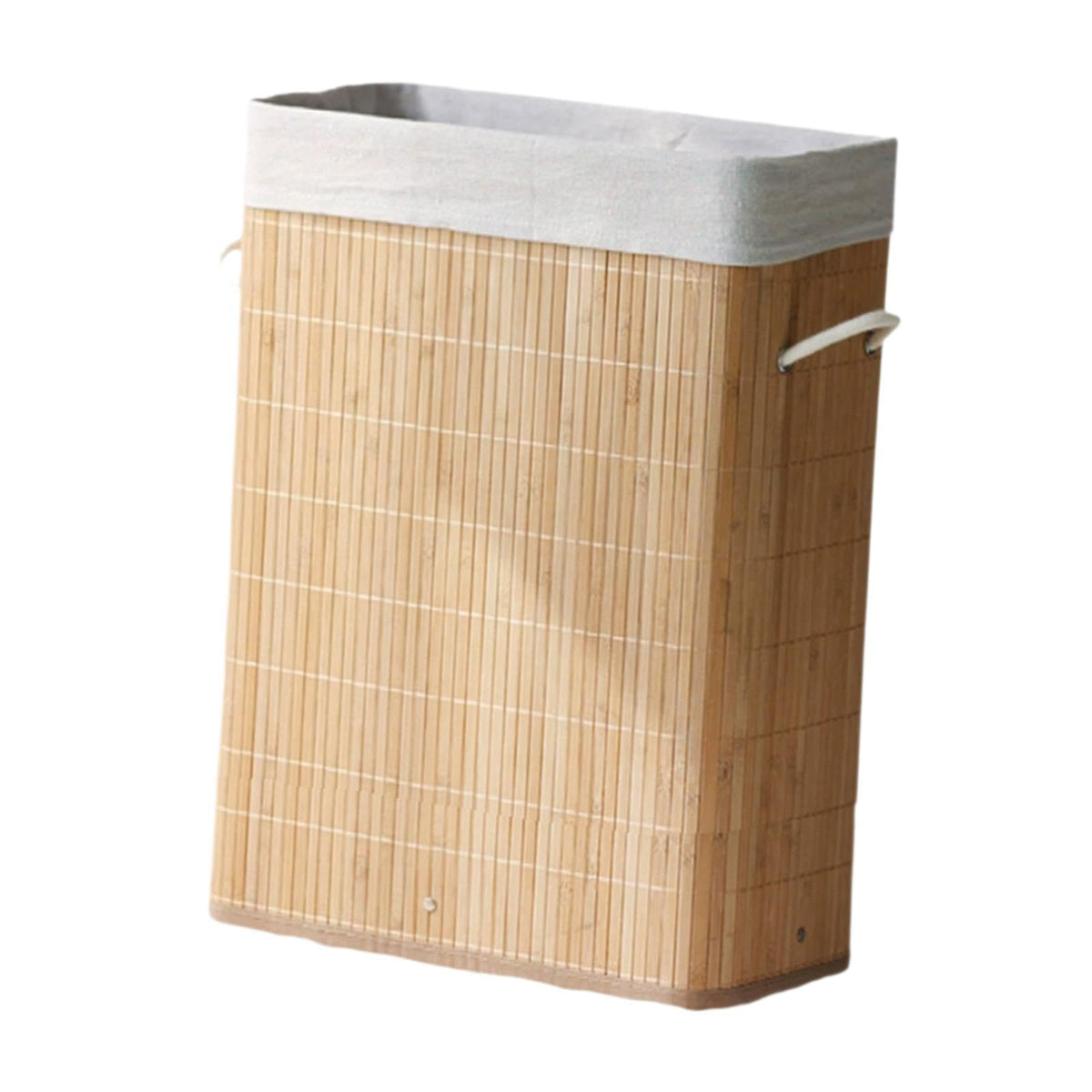 MERISHOPP Bamboo Laundry Storage Basket Foldable Container for Bedroom Home Apartments