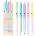 Yoxmjdb Gel Pens, 5 Pcs Medium Point Smooth Writing Pens Cute Pens For Women, High-End Series 0.7Mm Black Ink Pens For Journalin