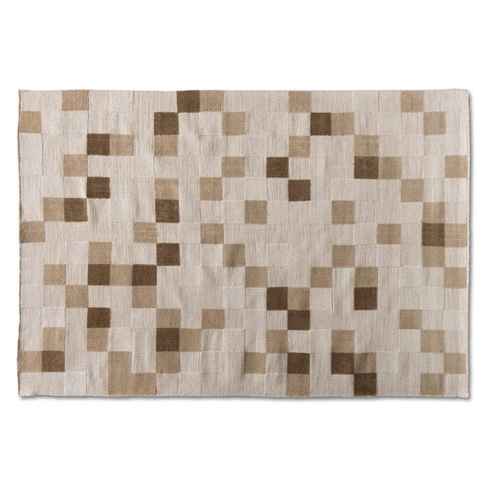 Baxton Studio Barbon Modern And Contemporary Ivory And Beige Handwoven Pet Yarn Indoor And Outdoor Area Rug