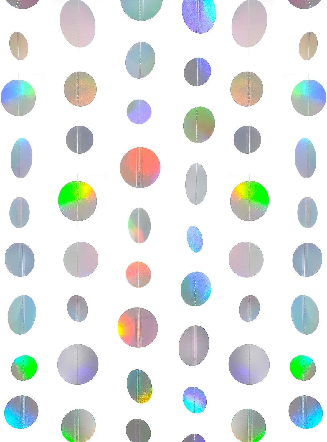 INCHEON PARTY Paper Garland Circle Dot Banner  20 Feet | Party Decorations for Wall, Ceiling, Backdrop & Events | Festive Strea