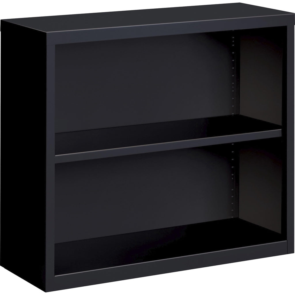 Lorell LLR41282 Fortress Series Steel Black Book Case, 34.5" x 13" x 30"