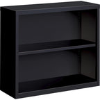 Lorell LLR41282 Fortress Series Steel Black Book Case, 34.5" x 13" x 30"