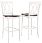 Crosley Furniture Shelby Wood X Back Bar Stools Set of 2
