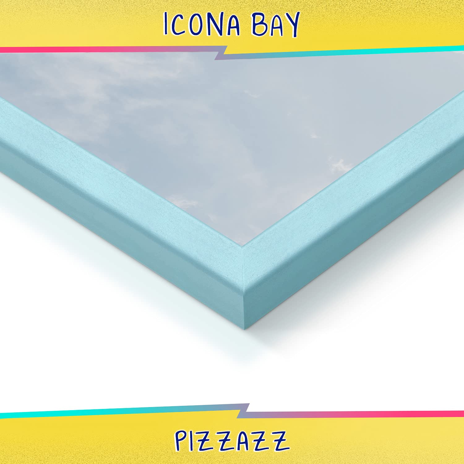 Icona Bay 11X14 Picture Frame, Pastel Blue Solid Wood Scandinavian Style Frame For Photo, Pizzazz Collection