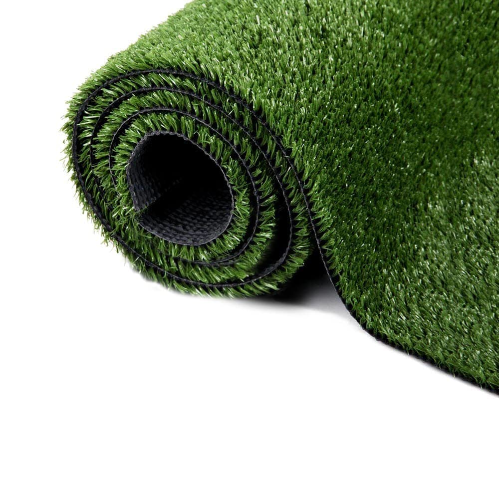 Warmshe Synthetic Artificial Grass Turf 0.4' Customized Sizes, Drainage Holes Pet Faux Grass Astroturf Rug Carpet 9Ftx20Ft Indo
