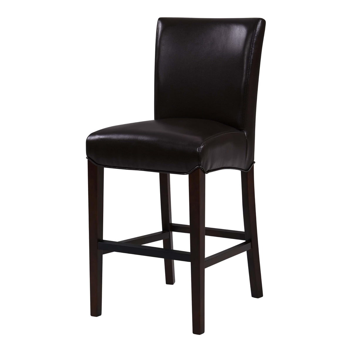 New Pacific Direct Milton Bonded Leather Counter Bar & Counter Stools, Coffee Bean