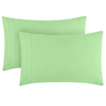 Mellanni Pillow Cases - 2 Pc Iconic Collection Pillowcases - Luxury, Extra Soft, Cooling Pillow Covers - Envelope Closure (Standard/Queen 20' X 30', Pistachio)
