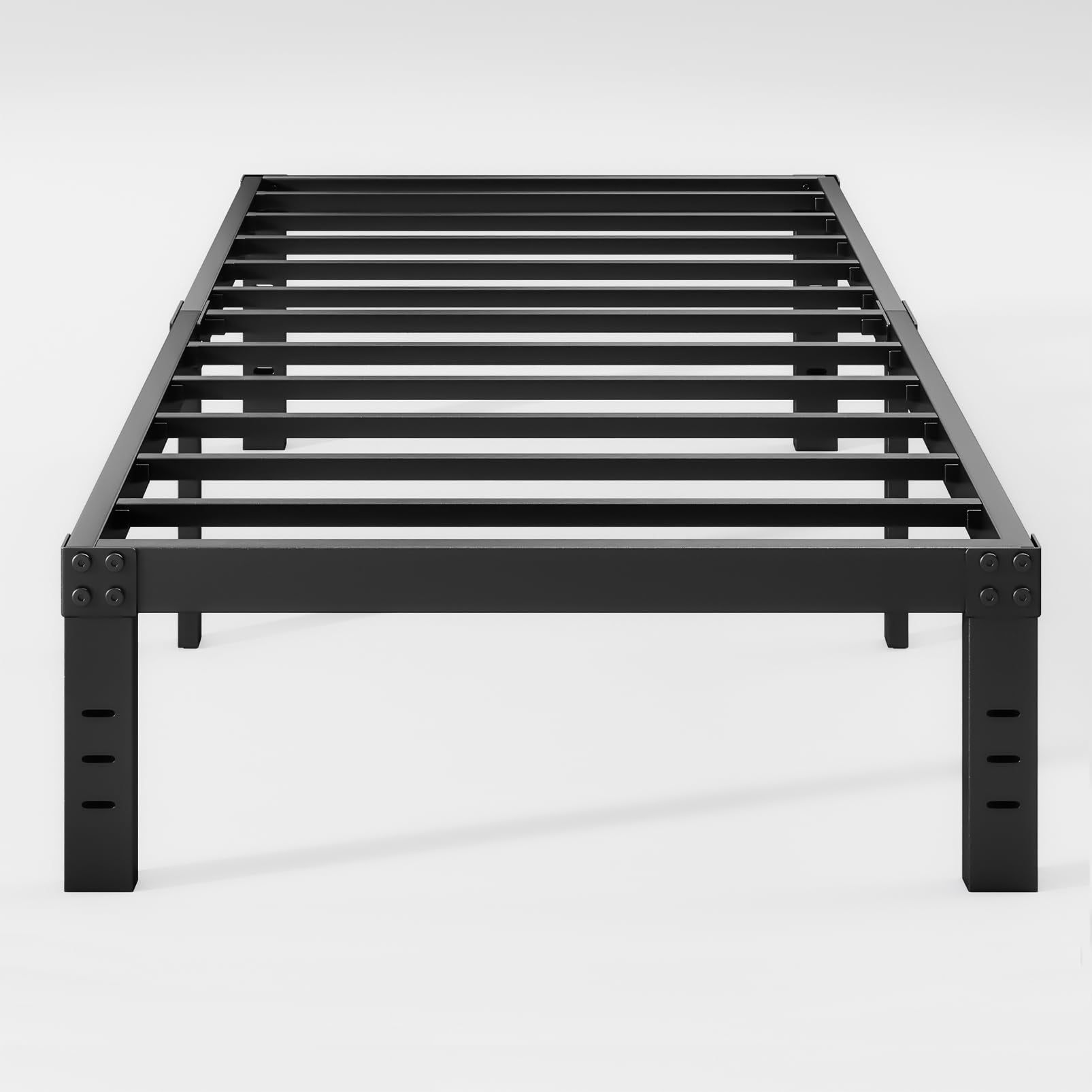 Neslime 12 Inch High Twin XL Bed Frame No Box Spring Needed, XL Twin Bed Frame Platform, Heavy Duty, Easy Assembly, Noise Free, 