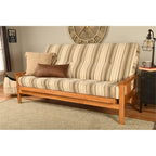 Kodiak Furniture Monterey Butternut Wood Futon with Parma Gray Mattress