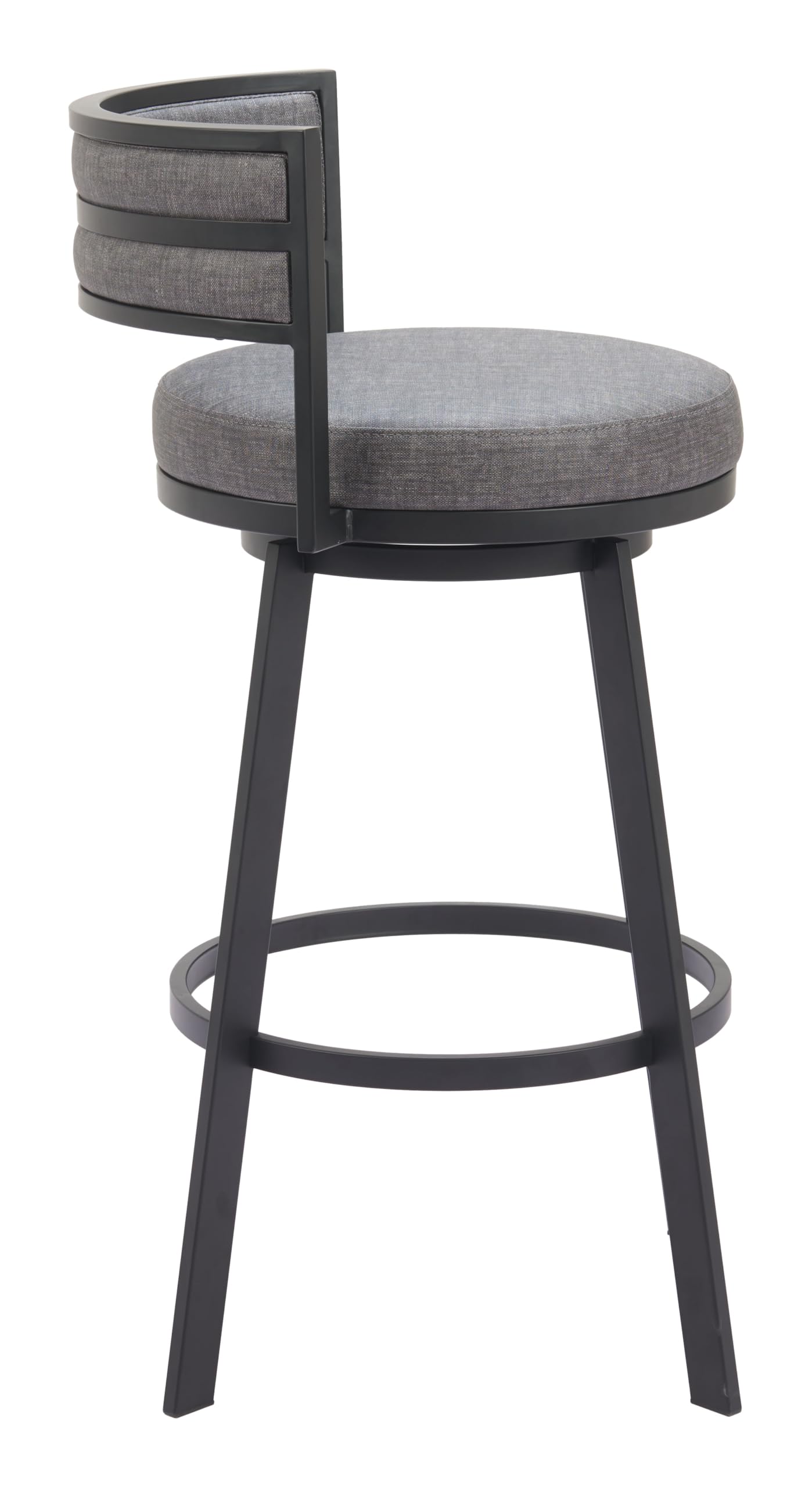 Zuo Gimsby Swivel Barstool Gray