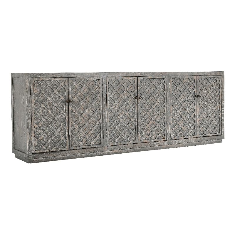 Kosas Home Jonas 6-Door Transitional Wood Sideboard in Antique Blue