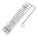 Tucewp Daughter Gift From Mom Dad Inspirational Bookmark For Teen Girls 16Th 18Th 21St Daughter Birthday Gift Christmas Wedding