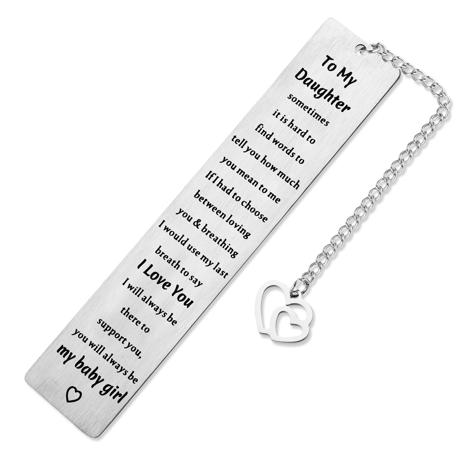 Tucewp Daughter Gift From Mom Dad Inspirational Bookmark For Teen Girls 16Th 18Th 21St Daughter Birthday Gift Christmas Wedding