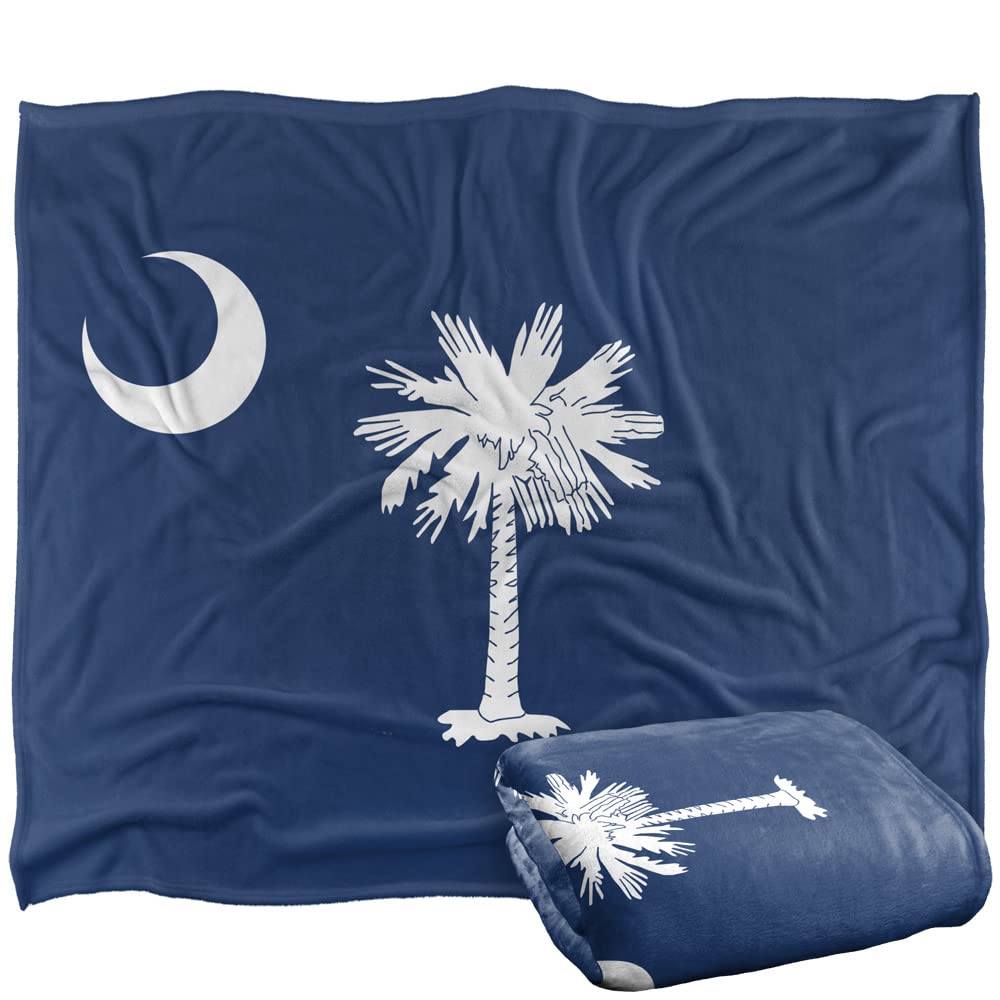 South Carolina Flag Officially Licensed Silky Touch Super Soft Throw Blanket 50' X 60'
