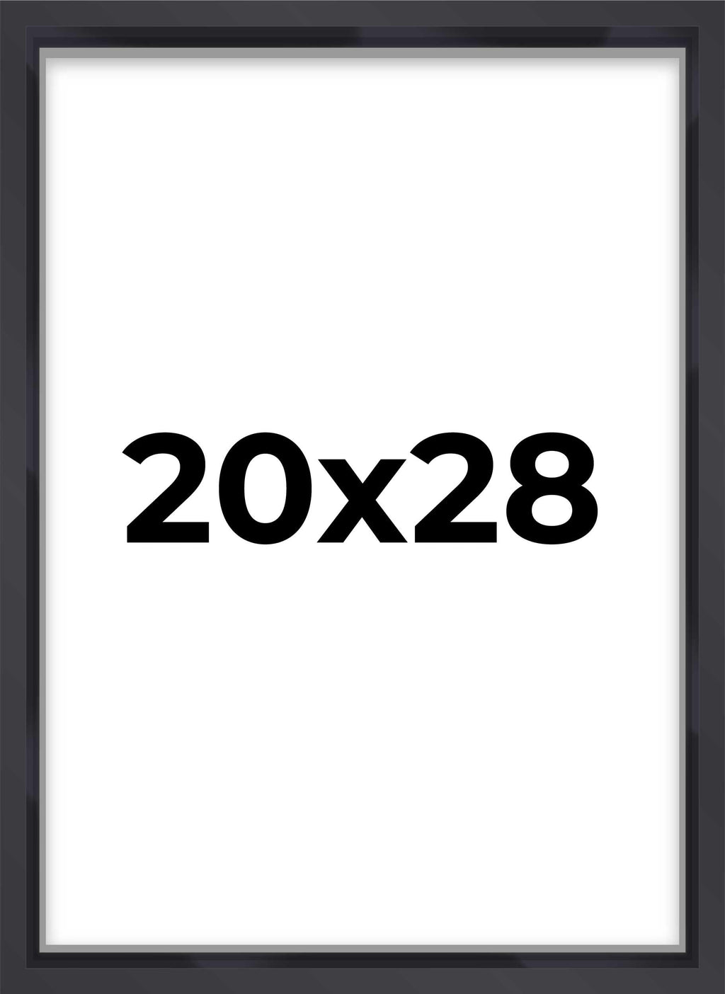 20x28 Shadow Box Frame Contemporary Black | 1'' Depth of Usable Space| Interior Size 20x28 or 28x20 Inches| UV Resistant Acrylic