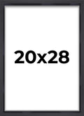 20x28 Shadow Box Frame Contemporary Black | 1'' Depth of Usable Space| Interior Size 20x28 or 28x20 Inches| UV Resistant Acrylic