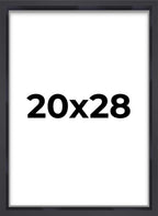 20x28 Shadow Box Frame Contemporary Black | 1'' Depth of Usable Space| Interior Size 20x28 or 28x20 Inches| UV Resistant Acrylic