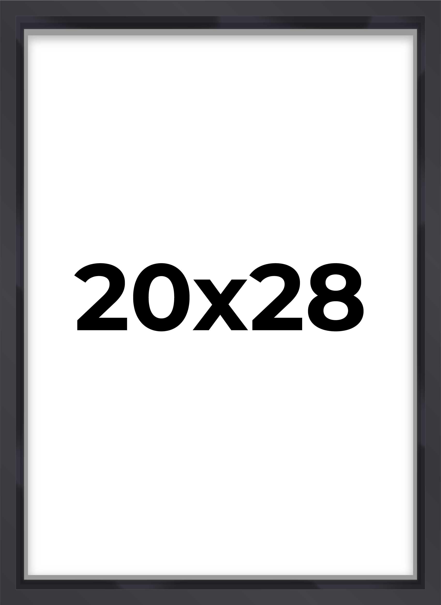 20x28 Shadow Box Frame Contemporary Black | 1'' Depth of Usable Space| Interior Size 20x28 or 28x20 Inches| UV Resistant Acrylic