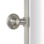 Tehome 40X30'' Brushed Nickel Horizontal Pivot Mirror 30X40'' Metal Framed Rectangle Tilting Beveled Vanity Mirrors For Wall