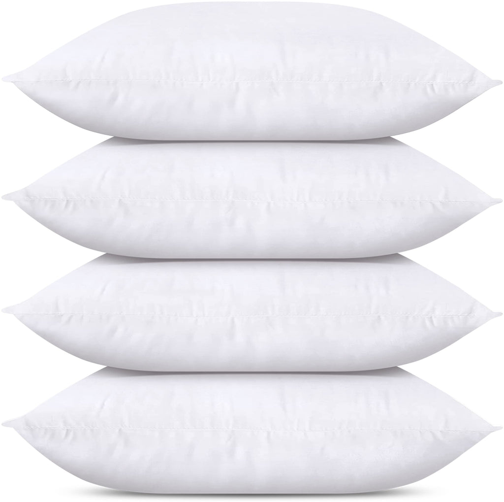 Utopia Bedding Throw Pillows (Set Of 4, White), 12 X 24 Inches Pillows For Sofa, Bed And Couch Decorative Stuffer Pillows