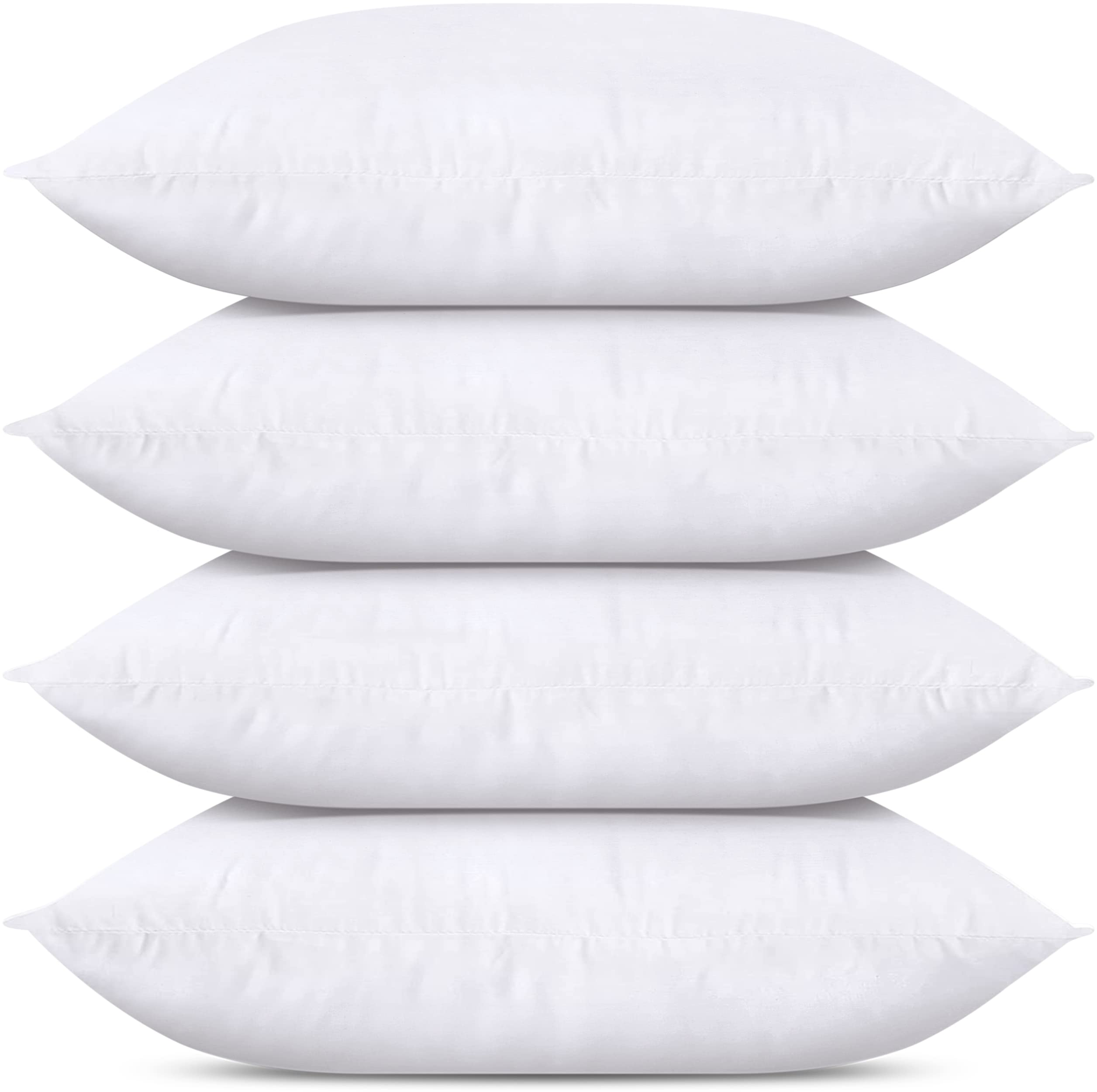Utopia Bedding Throw Pillows (Set Of 4, White), 16 X 26 Inches Pillows For Sofa, Bed And Couch Decorative Stuffer Pillows