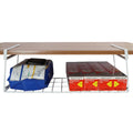 OKOMATCH Foil and Plastic Wrap Organizer Kitchen Under Cabinet Desk Pantry Hanging Organizer Storage Foldable Rack (White