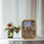 Sikoo Vintage Picture Frame 4  6 Antique Gold Picture Frame Ornate Photo Frame Tabletop And Wall Hanging Frame With High Definit