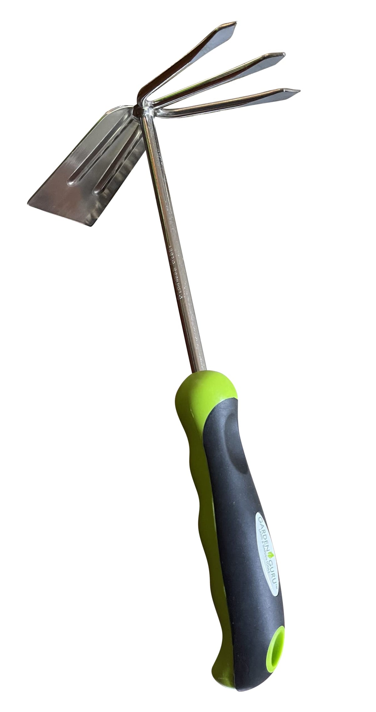 Garden Guru Hand Cultivator Rake Hoe Tiller Tool - Stainless Steel For Ultimate Strength - Rust Resistant - Ergonomic Handle - G