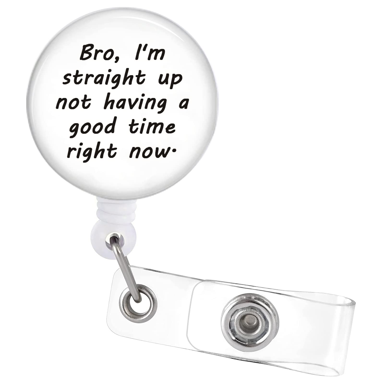 Badge Reels Retractable With Alligator Clip Funny Letter Name Id Badge Holder For Nursing Doctor Teacher Student Work Office