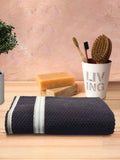 Athom Living Popcorn Textured Solid Bath Towel Brown 67x137 cm Pack of 1