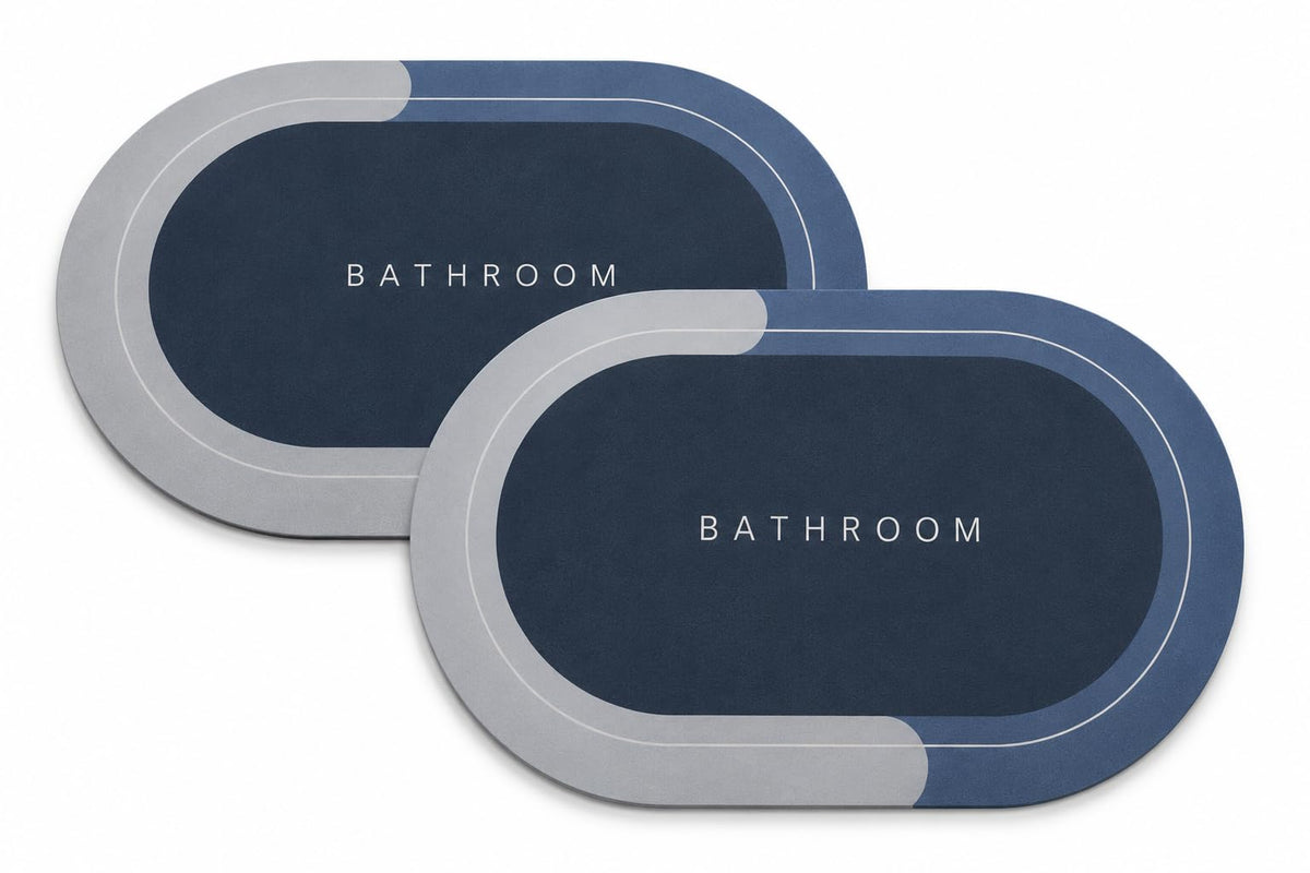 KLYROX Silicone Bathroom Mat | Anti Skid Bath Mat | Quick Dry Bathroom Door Mat | Water Absorbing Floor Mat | Non Slip Bath Rug