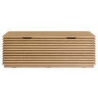Modway Render 47&Quot; Wood Grain Storage Bench In Oak