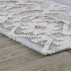 Kosas Home Hoeft 30 X 96 Transitional Polyester Fabric Area Rug In Gray