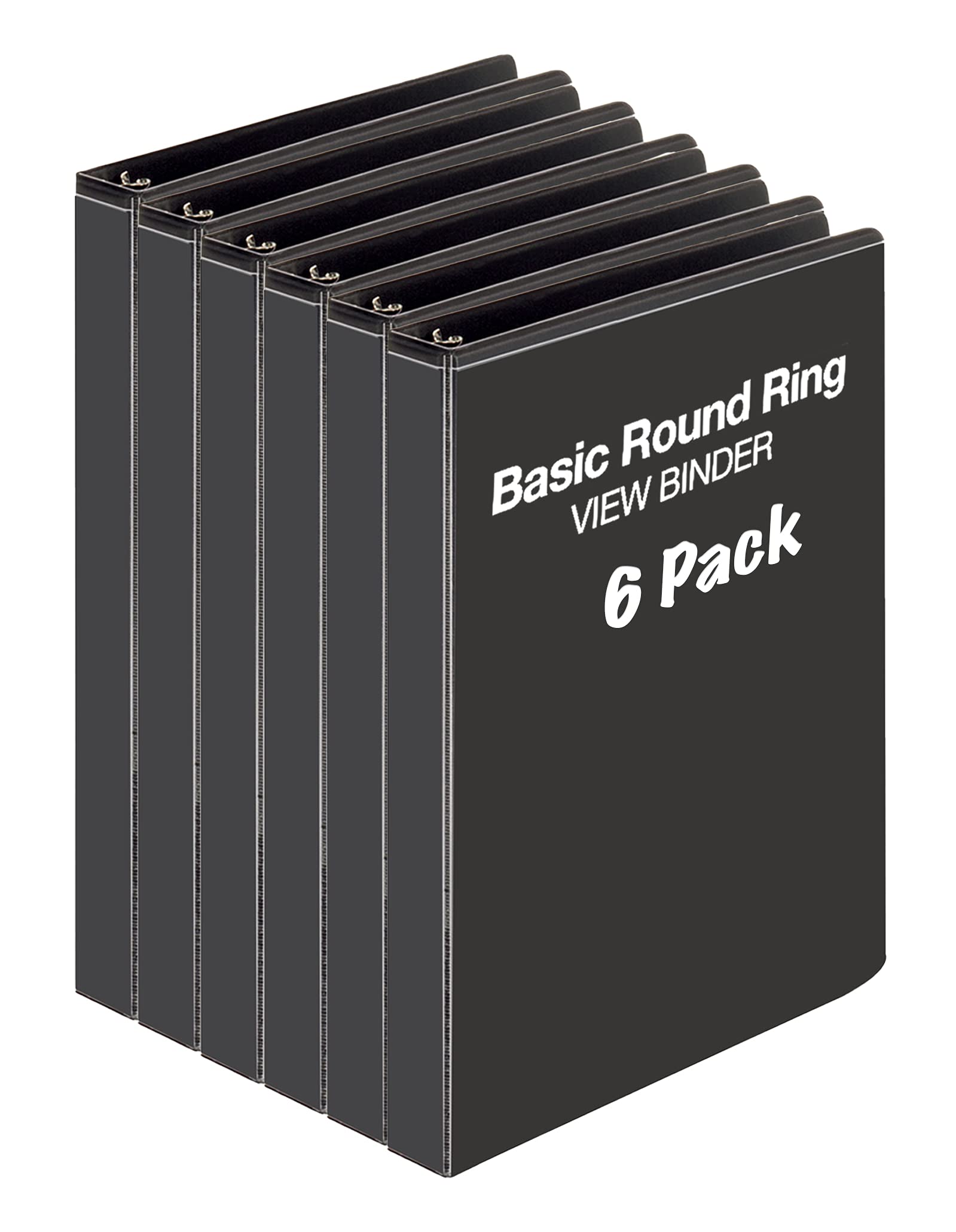 1' Inch Binder, 3 Ring View Binders, Durable 3 Ring Binder For Home, Office, School - Holds Up To 225 Sheets Each - Presentatio