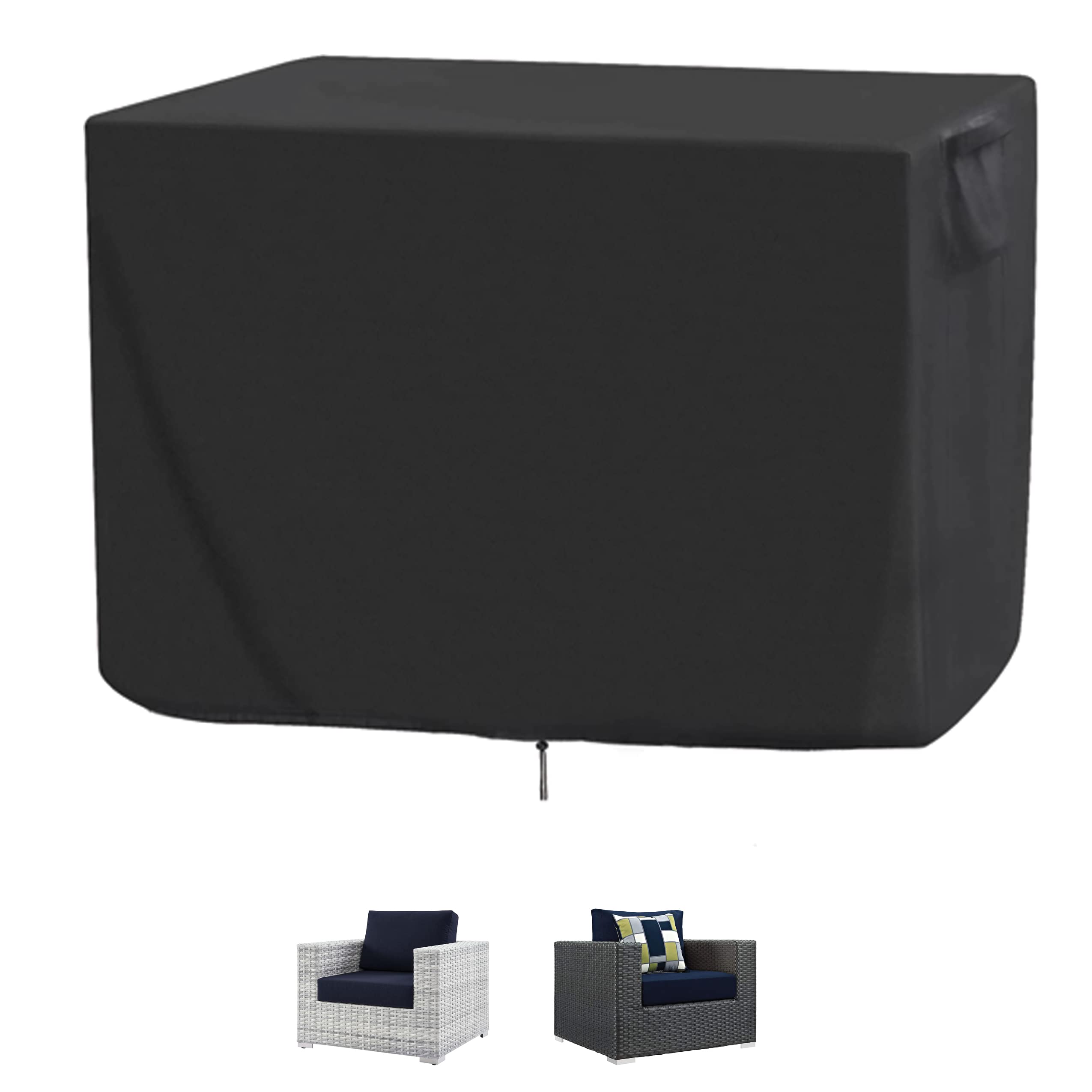 Uv-Proof Waterproof Furniture Patio Cover 35L X 35W X 30H Breathable Dust Proof Sofa Table Chair Storage Bar High Chair Color Bl