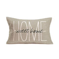 Fukeen Home Sweet Home Quotes Throw Pillow Covers Cotton Linen Waist Lumbar Personalized Throw Pillow Cases Blessing Family Hous