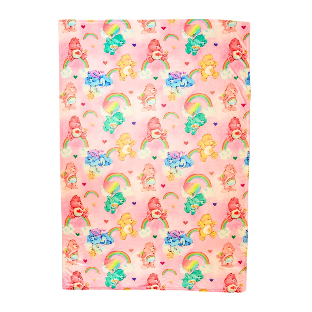 Franco Collectibles Care Bears Bedding Super Soft Plush Blanket, 62 in x 90 in, (Officially Licensed Product)
